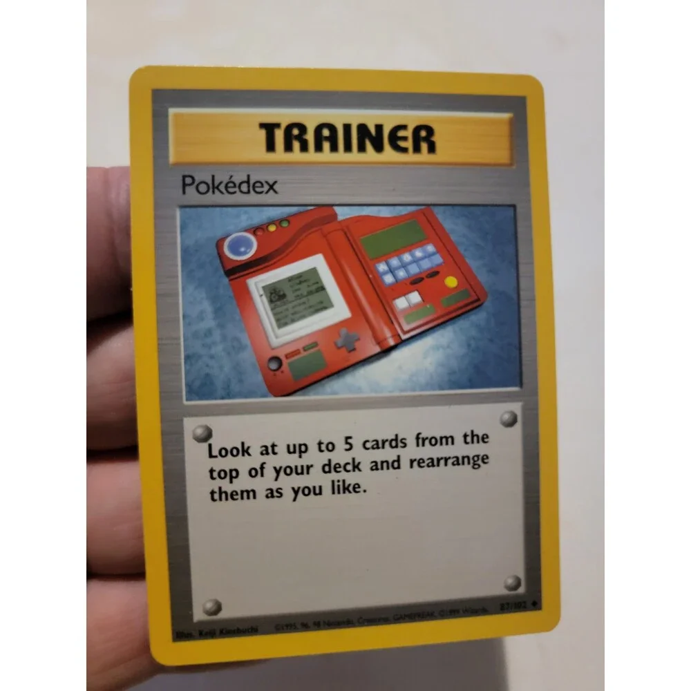 Pokemon TCG Card Vintage 1999 WOTC Game Freak Nintendo Trainer Pokedex